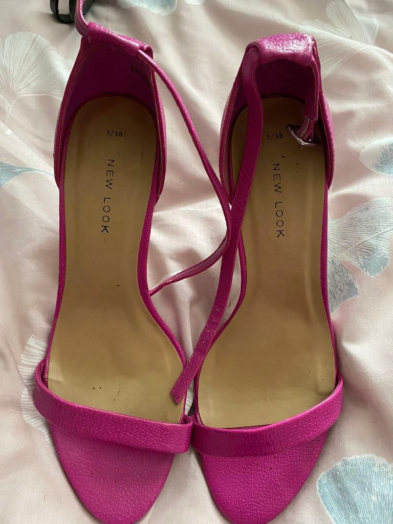 pink heels size 5